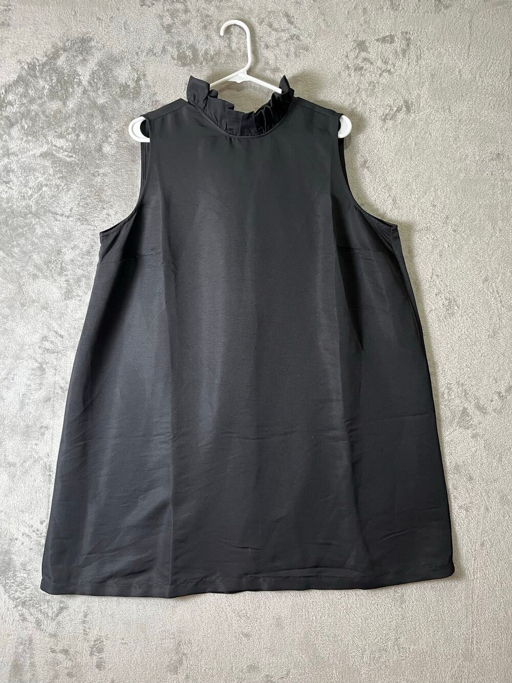 Torrid Belle Isle Bow Back Mini Dress Black Ruffle Neck Cocktail Size 1X New